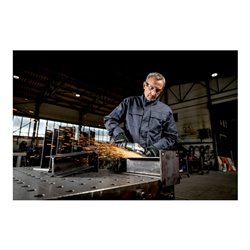 Metabo Akku-Winkelschleifer WVB 18 LT BL 11-115 Quick mit Bremse, Drehzahlregelung, Schnellspannmutter, drehbarem Akkupack metaB