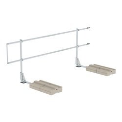 Munk Ausstiegsgeländer seitlich 3000 mm mit Ballast