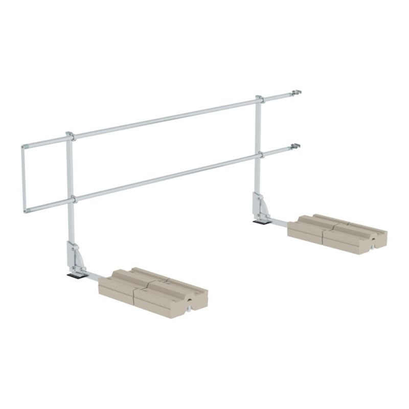 Munk Ausstiegsgeländer seitlich 3000 mm mit Ballast