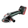 Metabo Akku-Winkelschleifer WPB 18 LT BL 11-125 Quick metaBOX 165 L 18V 2x5.5Ah LiHD + ASC 145