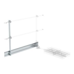 Munk Fußleiste für Ausstiegsgeländer seitlich 1500 mm mit Ballast