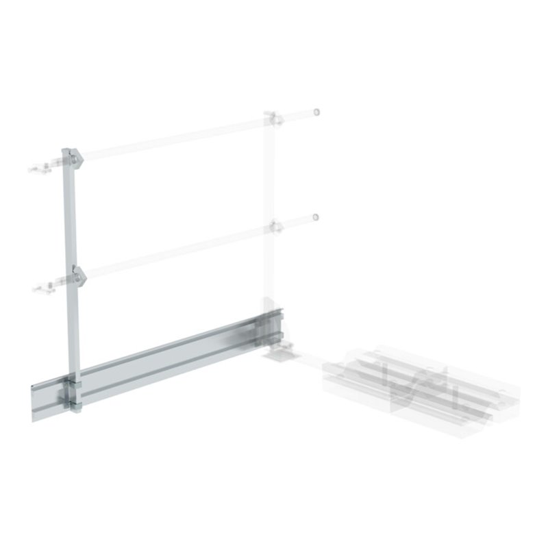 Munk Fußleiste für Ausstiegsgeländer seitlich 1500 mm mit Ballast