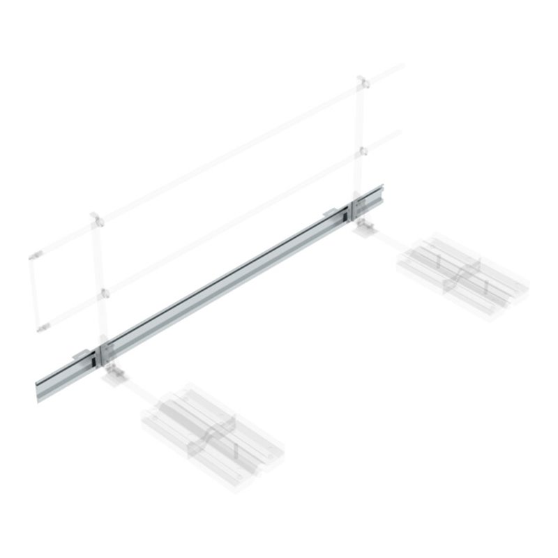 Munk Fußleiste für Ausstiegsgeländer seitlich 3000 mm mit Ballast