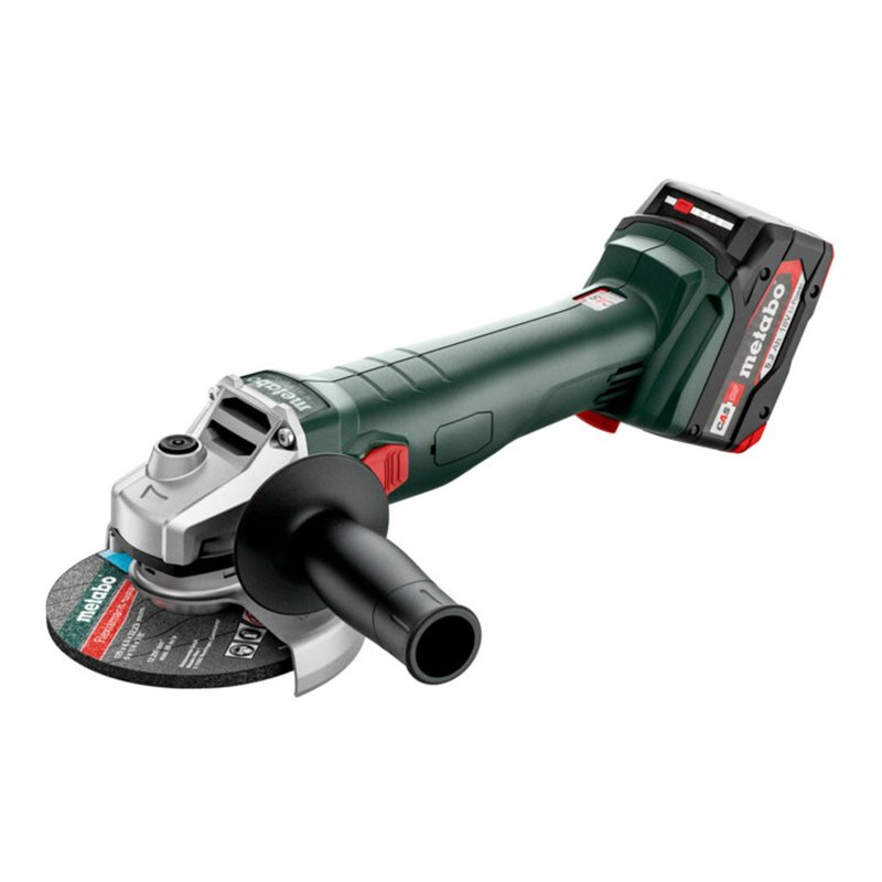 Metabo Akku-Winkelschleifer W 18 L 9-125 Quick metaBOX 165 L 18V 2x5.2Ah Li-Power + ASC 55