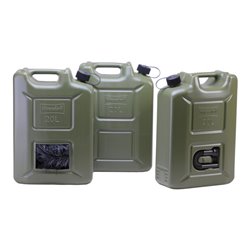 Hünersdorff Kraftstoff-Kanister PROFI EXPLO-SAFE 20L oliv,UN-Zulassung,HDPE,schwarzes Zubehör
