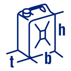 Hünersdorff Kraftstoff-Kanister PROFI EXPLO-SAFE 20L oliv,UN-Zulassung,HDPE,schwarzes Zubehör