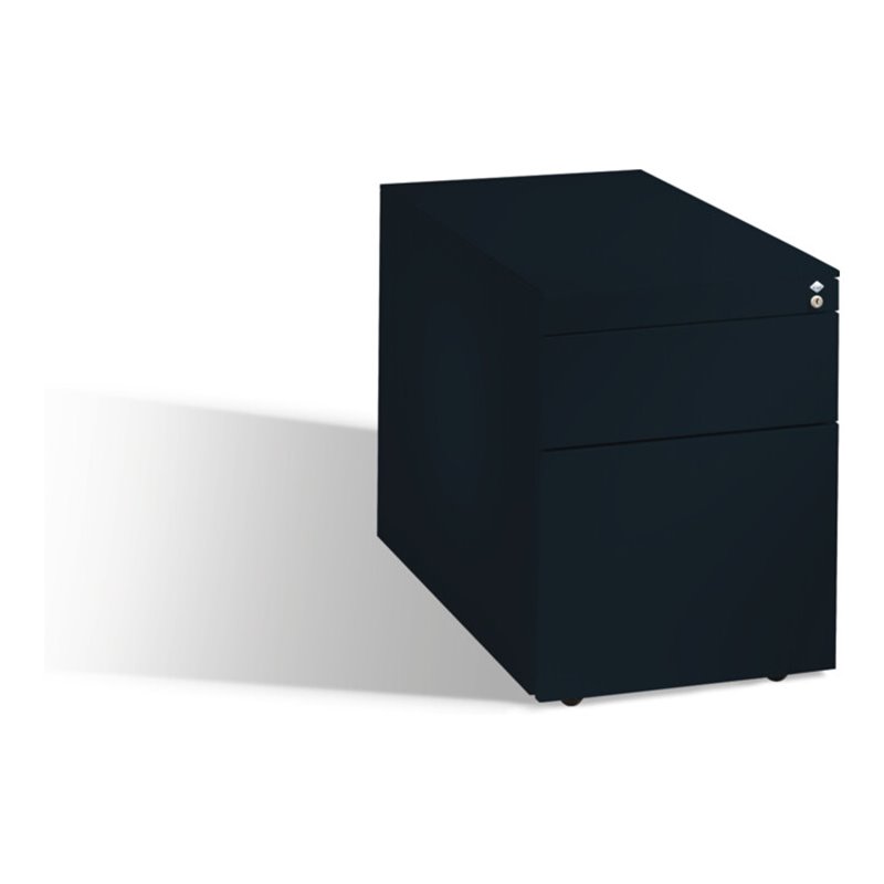 C+P Rollcontainer Asisto H570xB430xT800mm schwarzgrau, 44kg