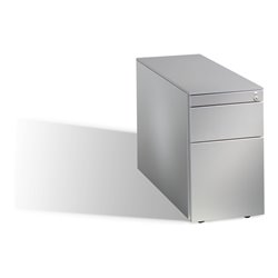 C+P Rollcontainer SmallAsisto H570xB330xT800mm weißaluminium, 33kg