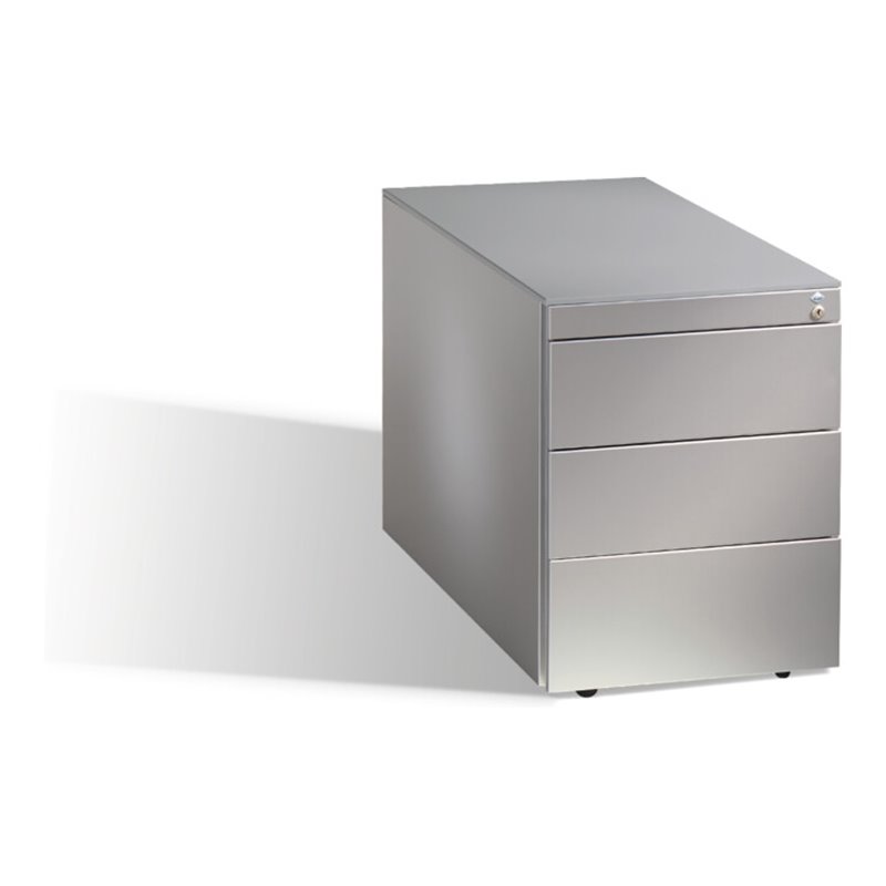 C+P Rollcontainer Asisto H570xB430xT800mm weißaluminium, 37kg