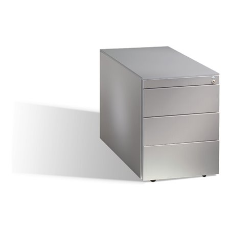 C+P Rollcontainer Asisto H570xB430xT800mm weißaluminium, 37kg