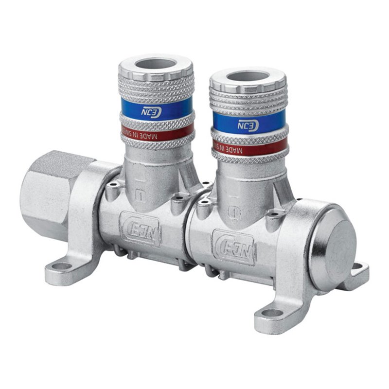 CEJN Multi-Link-System eSafe mit Sicherheits-Stahlkupplung, Anzahl Verteileranschlüsse: 2