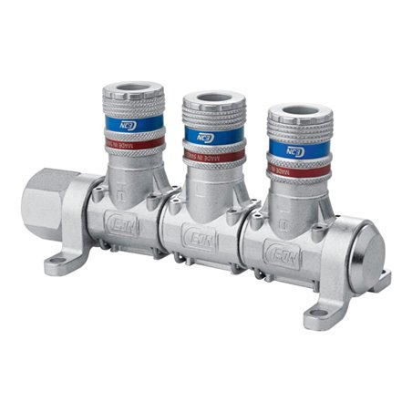 CEJN Multi-Link-System eSafe mit Sicherheits-Stahlkupplung, Anzahl Verteileranschlüsse: 3