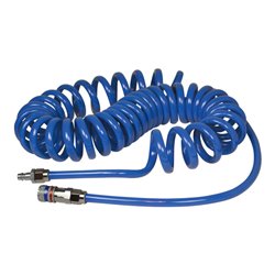 CEJN PU-Spiralschlauch 1/4 Zoll mit Sicherheits-Stahlkupplung eSafeDurchmesser 8x12 mm, nutzbare Schlauchlänge: 4 m