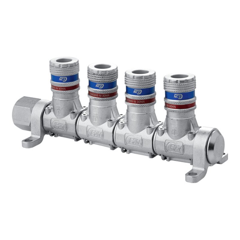 CEJN Multi-Link-System eSafe mit Sicherheits-Stahlkupplung, Anzahl Verteileranschlüsse: 4