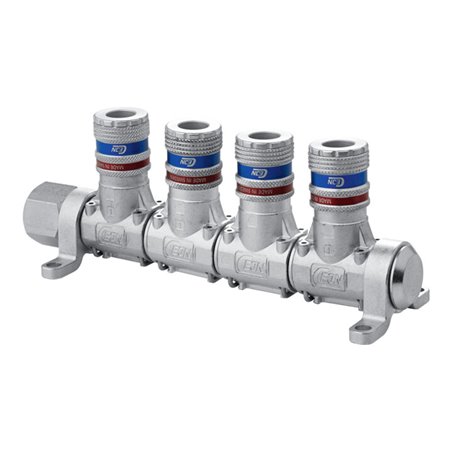 CEJN Multi-Link-System eSafe mit Sicherheits-Stahlkupplung, Anzahl Verteileranschlüsse: 4