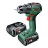 Bosch Akku-Zweigang-Bohrschrauber UniversalDrill 18V-60: 2 Akkupacks PBA 18V 2,0Ah W-B