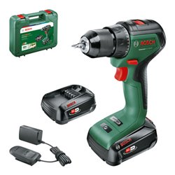 Bosch Akku-Zweigang-Bohrschrauber UniversalDrill 18V-60: 2 Akkupacks PBA 18V 2,0Ah W-B
