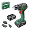 Bosch Akku-Zweigang-Bohrschrauber UniversalDrill 18V-60: 2 Akkupacks PBA 18V 2,0Ah W-B