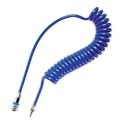 CEJN PU-Spiralschlauch 1/2 Zoll mit Sicherheits-Stahlkupplung eSafeDurchmesser 11x16 mm, nutzbare Schlauchlänge: 6 m