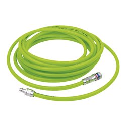 CEJN PU Schlauchset High Vis mit Sicherheits-Stahlkupplung eSafeDurchmesser 8x12 mm, nutzbare Schlauchlänge: 10 m