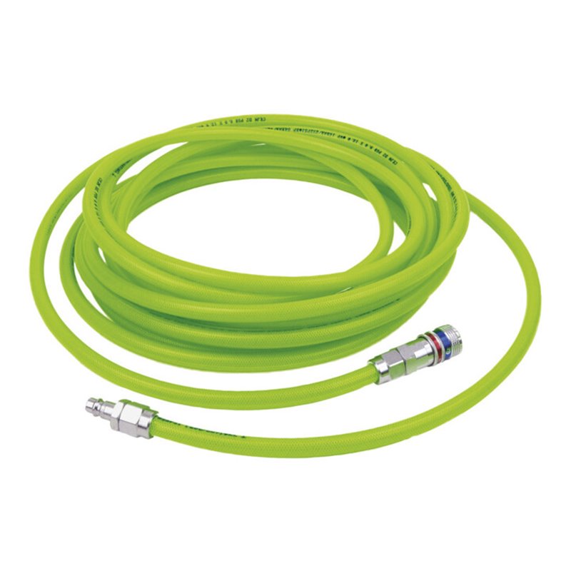CEJN PU Schlauchset High Vis mit Sicherheits-Stahlkupplung eSafeDurchmesser 8x12 mm, nutzbare Schlauchlänge: 10 m