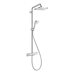hansgrohe Showerpipe Croma E 280x170mm, mit Thermostat, 1jet, chrom
