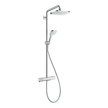 hansgrohe Showerpipe Croma E 280x170mm, mit Thermostat, 1jet, chrom