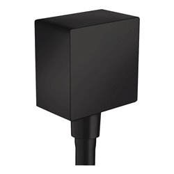 hansgrohe Wandanschluss Fixfit Square mit Rückflussverhinderer, mattschwarz