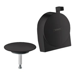 hansgrohe Fertigmontageset Exafill S Wanneneinlauf, Ab-/Überlaufgarnitur, matt-sw