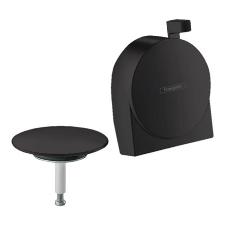 hansgrohe Fertigmontageset Exafill S Wanneneinlauf, Ab-/Überlaufgarnitur, matt-sw