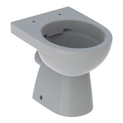 Geberit Stand-WC, Tiefspüler Renova Ab. hor, teilgeschl. F., rimfr., manhatt