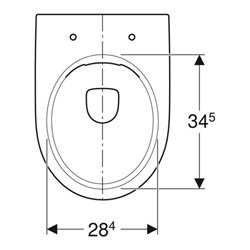 Geberit Stand-WC, Tiefspüler Renova Ab. hor, teilgeschl. F., rimfr., manhatt