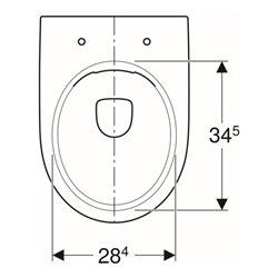 Geberit Stand-WC, Tiefspüler Renova Ab. hor, teilgeschl. F., rimfr., manhatt