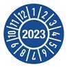 Einjahresprüfplakette D.30mm J.2023 m.Monaten Folie