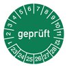 Mehrjahresprüfplakette D.15mm gepr.2023-2028 Folie