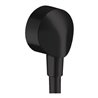 hansgrohe Wandanschluss Fixfit o. Kugelgel. u. Rückflussverh., matt-sw