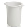 Kunststoffbehälter rd.50l HD-PE weiß D420xH540mm m.Außengriff CRAEMER