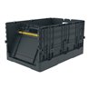 Klappbehälter L600xB400xH320mm Inh.63l dunkelgrau m.Deckel PP