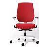 Bürodrehstuhl m.Synchrontechnik rot 390-510mm m.Armlehnen Trgf.110kg DAUPHIN
