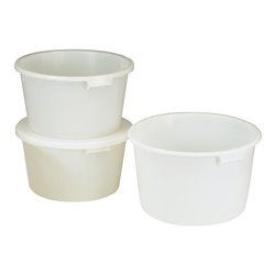 Bottich 85l HD-Polyethylen weiß m.Griffmulden D.628mm H.385mm CRAEMER