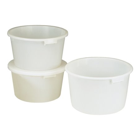 Bottich 65l HD-Polyethylen weiß m.Griffmulden D.590mm H.330mm CRAEMER