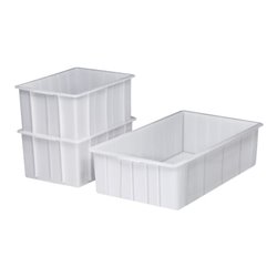 Kunststoffbehälter eck.55l ND-PE weiß L750xB445xH200mm o.Griffloch CRAEMER