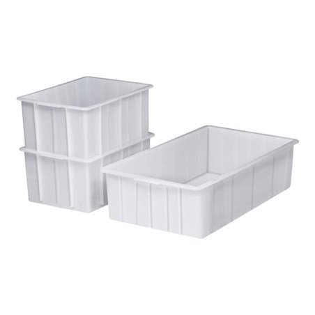 Kunststoffbehälter eck.55l ND-PE weiß L750xB445xH200mm o.Griffloch CRAEMER