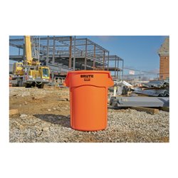 Mehrzwecktonne orange 167l PE Außen-Ø610xH800mm RUBBERMAID