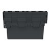 Mehrwegbehälter L600xB400xH400mm schwarz Wände u.BD geschl.
