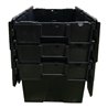Mehrwegbehälter L600xB400xH400mm schwarz Wände u.BD geschl.