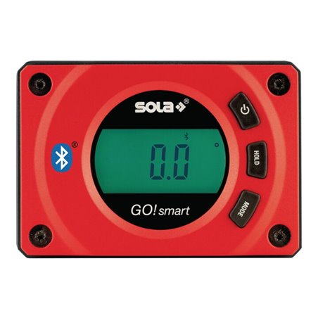 Digitaler Neigungsmesser GO! smart L.8cm PA,glasfaserverstärkt rot SOLA