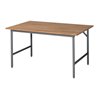Arbeitstisch B1500xT1000xH800-850mm Arbeitsplatte Buche Gestell anthr.-metallic