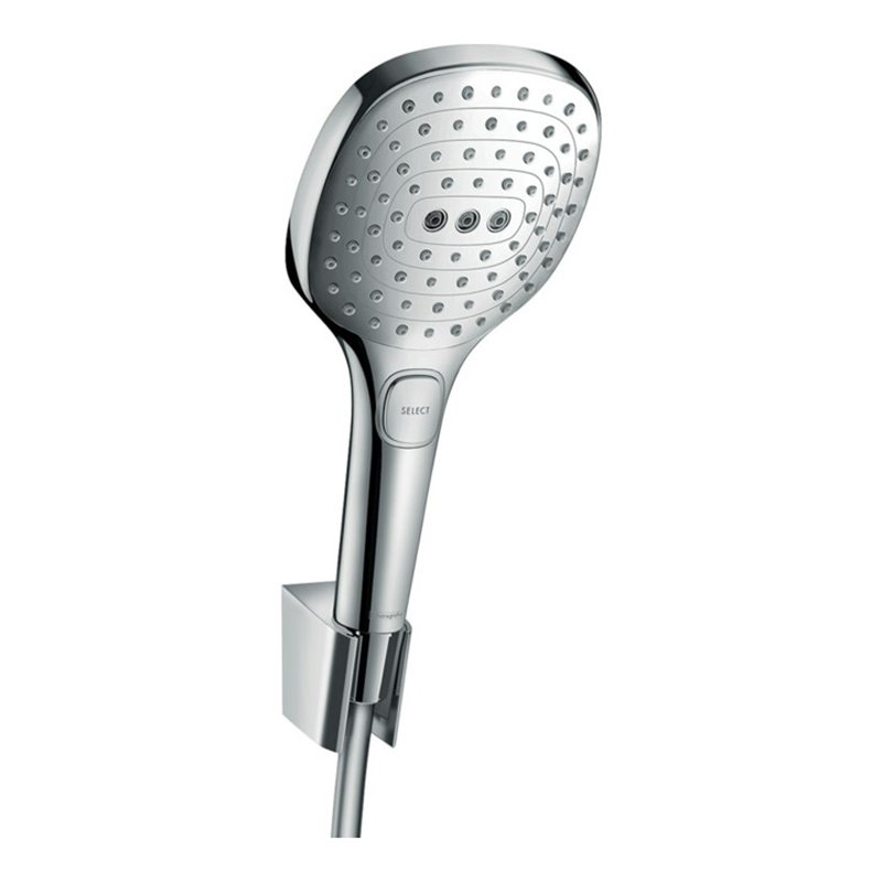 hansgrohe Halter Raindance Sel. E 120 120mm Kopf, 3jet, 1250mm Schlauch, chrom