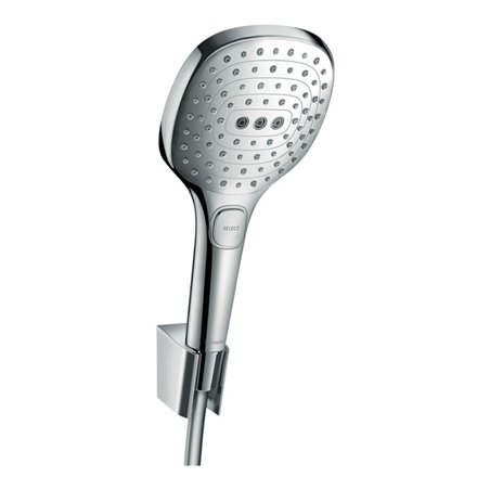 hansgrohe Halter Raindance Sel. E 120 120mm Kopf, 3jet, 1250mm Schlauch, chrom